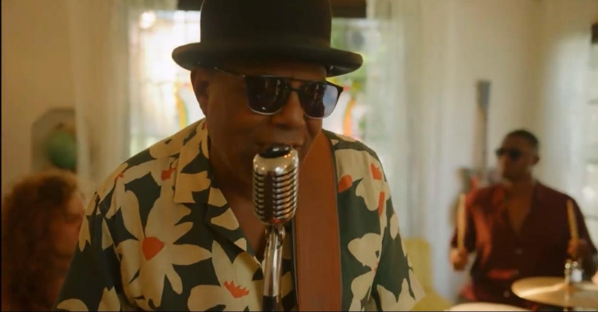 Diamond Johnson on drums in the Tito Jackson Love One Another music video